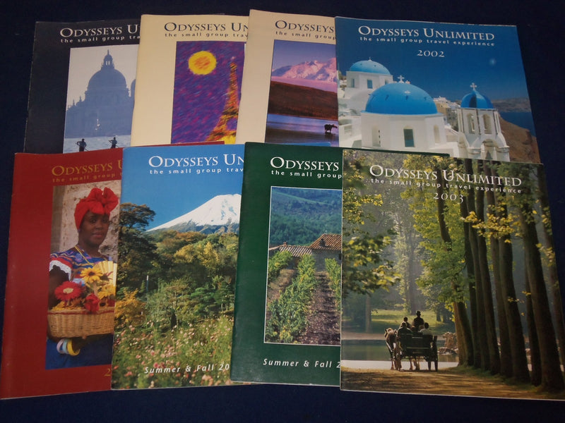 2000-2007 ODYSSEYS UNLIMITED TRAVEL BROCHURES LOT OF 31 - NICE INFO. - O 2195
