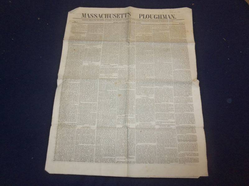 1848 JUNE 17 MASSACHUSETTS PLOUGHMAN NEWSPAPER- GENERAL TAYLOR PRISONER- NP 5151