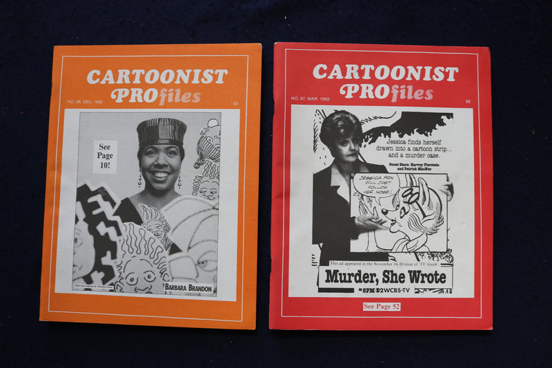1985-1993 CARTOONIST PROFILES MAGAZINE - LOT OF 9 - O 3596
