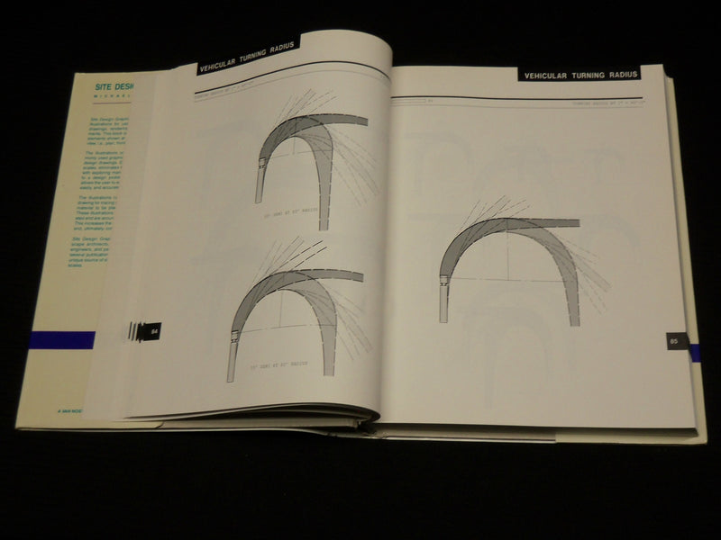 1989 SITE DESIGN GRAPHICS HARDCOVER BOOK BY MICHAEL KENDALL - R 715J