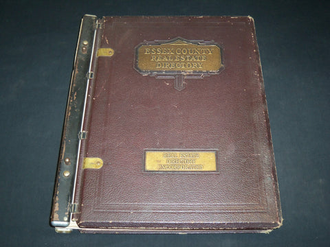 1981-1982 ESSEX COUNTY NEW JERSEY REAL ESTATE DIRECTORY BOOK - KD 3039
