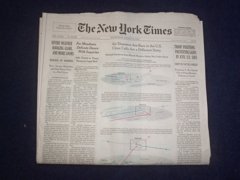 2023 AUGUST 23 NEW YORK TIMES- TROOP POSITIONS PREVENTING GAINS BY KYIV, US SAYS