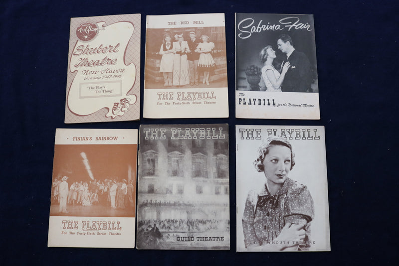 1930'S-1950'S PLAYBILL & PLAYGOER PROGRAMS - LOT OF 38 - O 3320