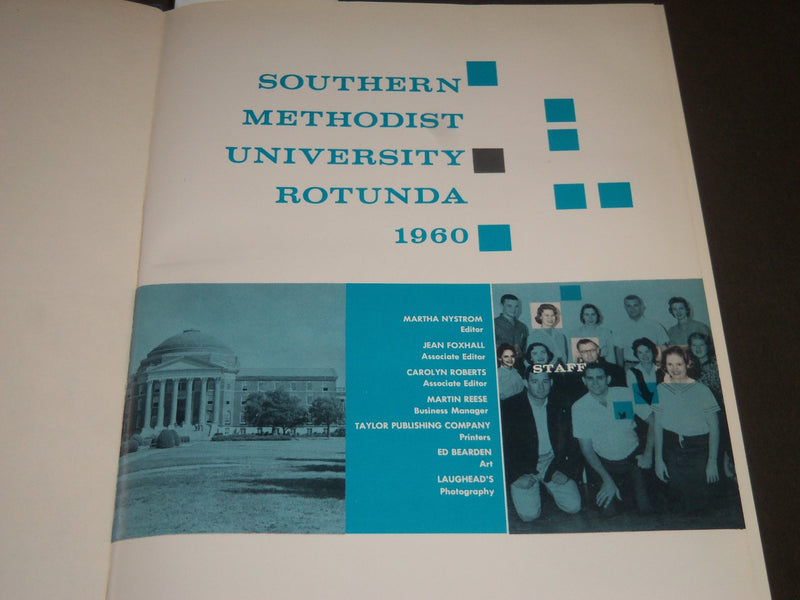 1960 THE ROTUNDA SOUTHERN METHODIST UNIVERSITY YEARBOOK - DON MEREDITH - YB 1151