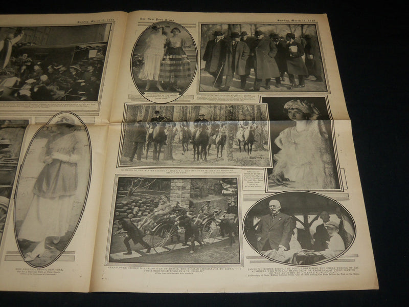 1916 MARCH 12 NEW YORK TIMES PICTURE SECTION - SOUSA - BURROUGHS - NP 5462