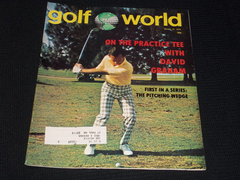 1978 MARCH 10 GOLF WORLD MAGAZINE - DAVID GRAHAM FRONT COVER - E 6670