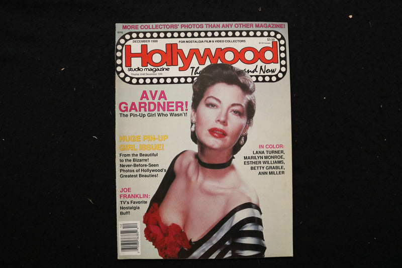 1988 DECEMBER HOLLYWOOD STUDIO MAGAZINE - AVA GARDNER COVER - E 25447