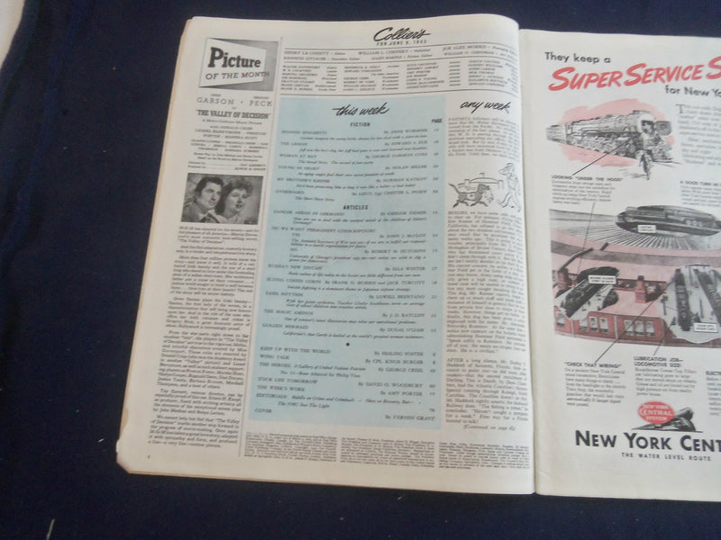 1945 JUNE 9 COLLIER'S MAGAZINE - DANGER AHEAD IN GERMANY - ST 1115J