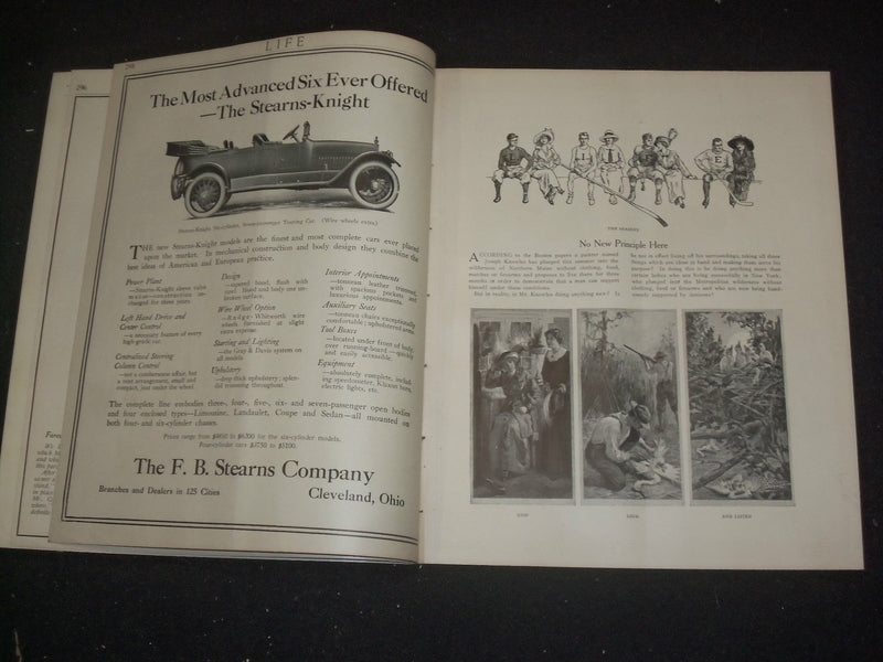 1913 AUGUST 21 LIFE MAGAZINE - THE HIGH COST OF LIVING- ICE CREAM CONES- ST 6491