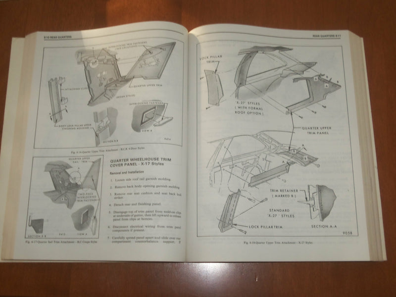 1979 FISHER BODY SERVICE MANUAL - KD 6693