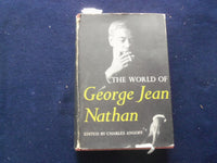 1952 THE WORLD OF GEORGE JEAN NATHAN HARDCOVER BOOK BY CHARLES ANGOFF - KD 8397
