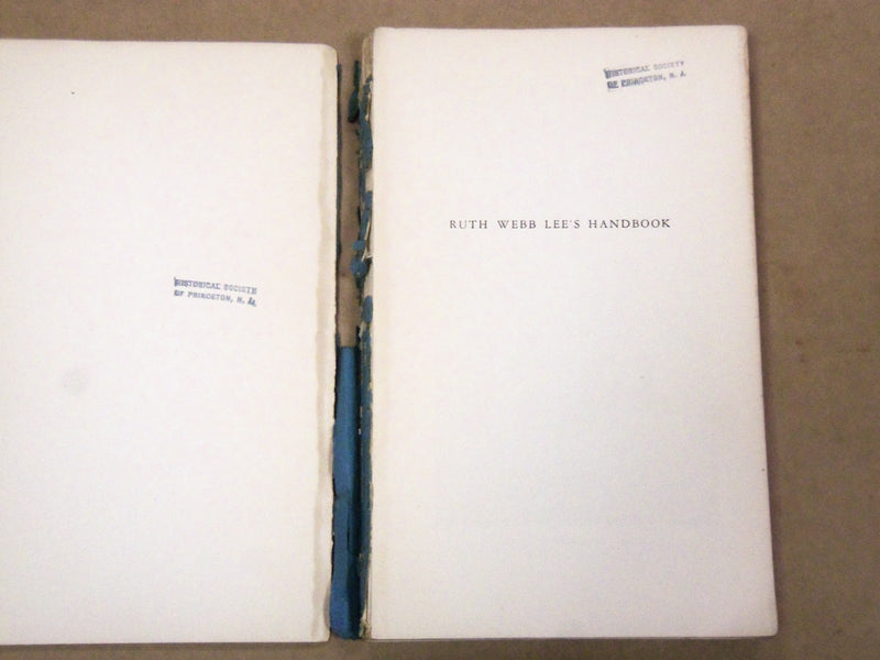1936 RUTH WEBB LEE'S HANDBOOK OF EARLY AMERICAN PRESSED GLASS PATTERNS- KD 2018M