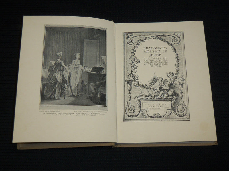 1910'S GREAT ENGRAVERS - FRAGONARD MOREAU LE JEUNE HARDCOVER BOOK - KD 7458