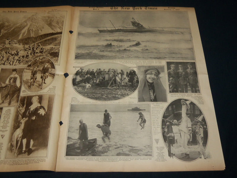 1917 JANUARY 7 NEW YORK TIMES ROTO PICTURE SECTION - SEVENTH REGIMENT - NT 8982
