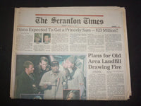 1996 FEB 29 THE SCRANTON TIMES NEWSPAPER -DIANA/CHARLES DIVORCE $23MIL - NP 8352