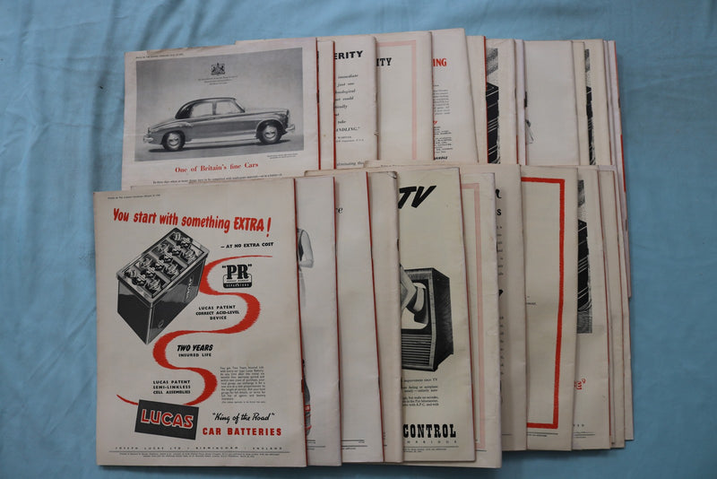 1954 PUNCH MAGAZINE - LOT OF 25 - O 3970