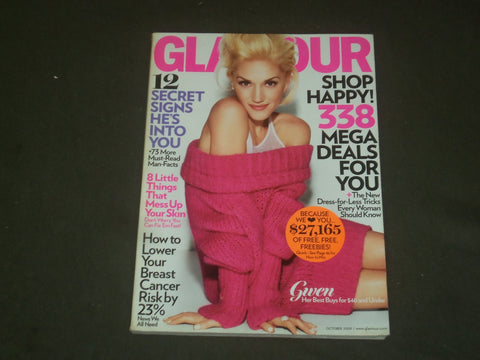 2009 OCTOBER GLAMOUR MAGAZINE - GWEN STEFANI COVER - B 3019