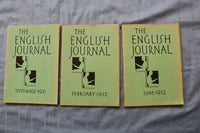 1931-1932 THE ENGLISH JOURNAL - LOT OF 3 - O 3892