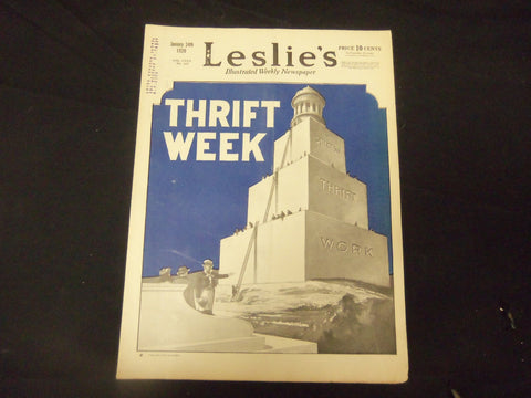 1920 JANUARY 24 LESLIE'S WEEKLY MAGAZINE - THRIFT WEEK - ST 2273