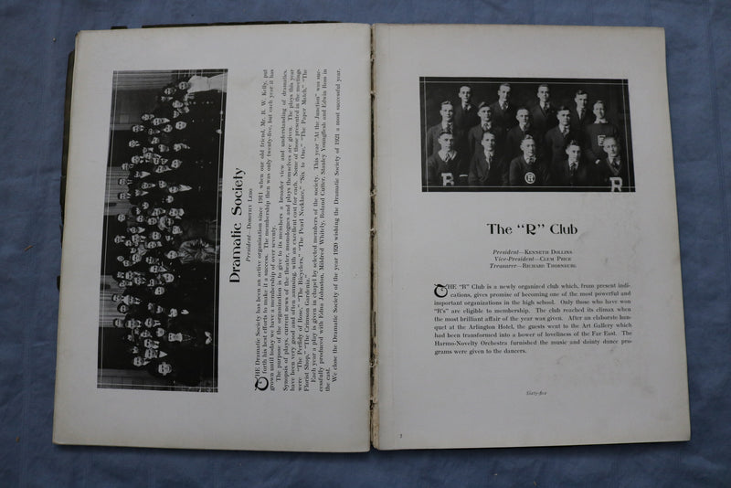 1920 THE PIERIAN RICHMOND HIGH SCHOOL YEARBOOK - RICHMOND, INDIANA- YB 3428