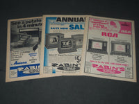 1969-1973 MIDWEST COMPLETE TV PROGRAMS LOT OF 3 ISSUES - O 2688