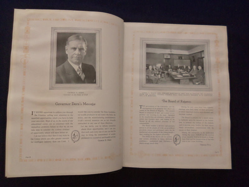 1929 THE UTONIAN UNIVERSITY OF UTAH YEARBOOK - SALT LAKE CITY, UTAH - YB 3123