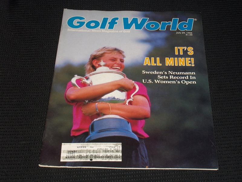 1988 JULY 29 GOLF WORLD MAGAZINE - SWEDEN'S NEUMANN FRONT COVER - E 6209