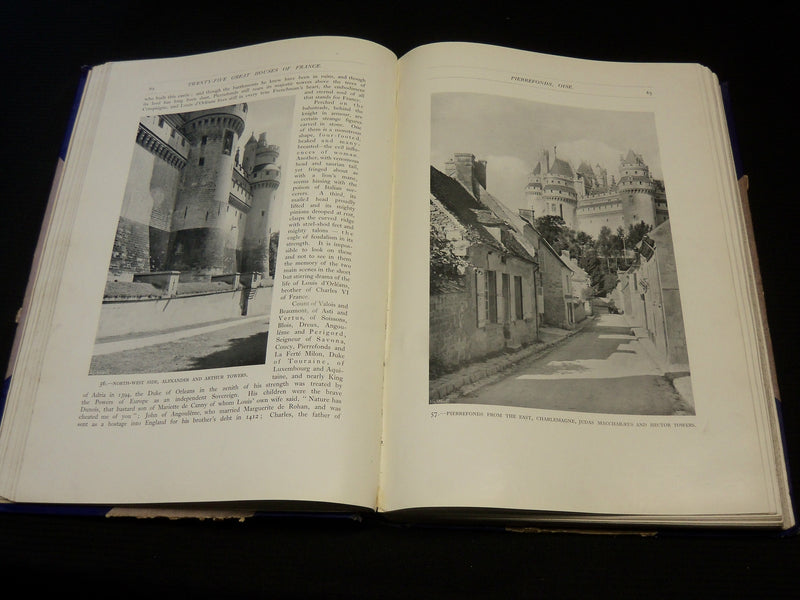 1916 TWENTY GREAT HOUSES OF FRANCES HARDCOVER BOOK BY THEODORE COOK - R 732O