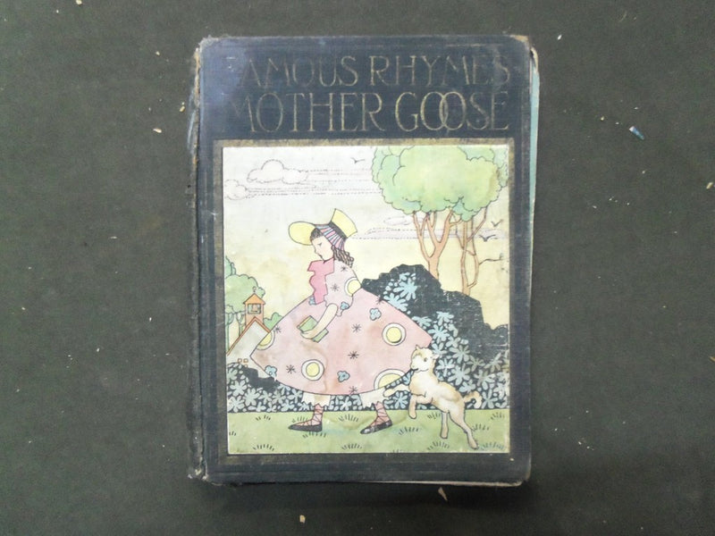 1933 FAMOUS RHYMES - MOTHER GOOSE CHILDREN'S BOOK - ILLUSTRATED - PIPER- KD 5806