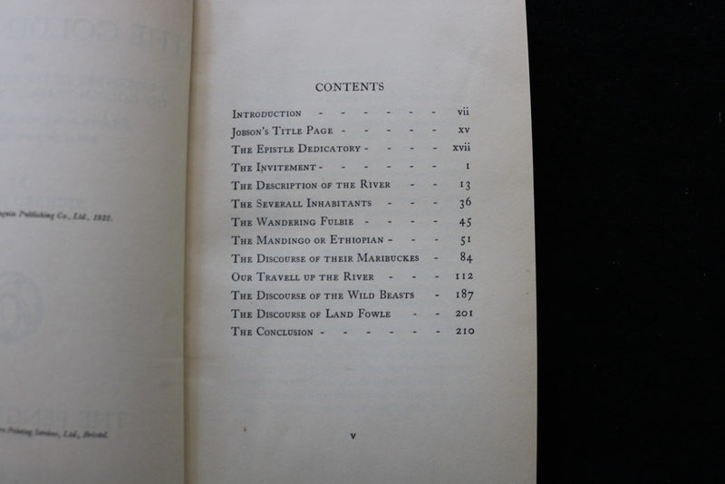 1932 THE GOLDEN TRADE OF RIVER GAMBRA HARDCOVER BOOK BY RICHARD JOBSON - KD 9747