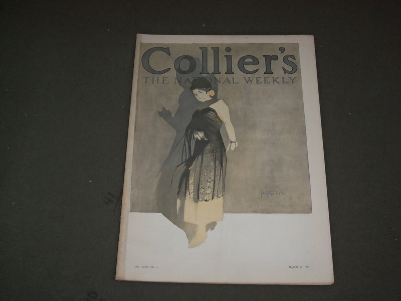 1911 MARCH 25 COLLIER'S MAGAZINE - GREAT ILLUSTRATIONS, ARTICLES & ADS - F 619