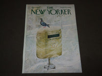1966 JANUARY 8 NEW YORKER MAGAZINE FRONT COVER ONLY - GREAT ART FOR FRAMING