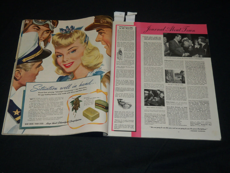 1942 AUGUST LADIES HOME JOURNAL MAGAZINE - BEAUTIFUL FRONT COVER - F 324