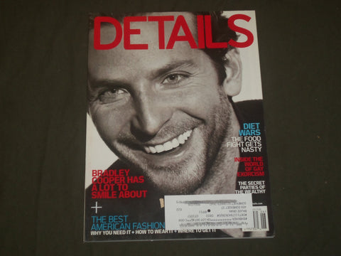 2010 JUNE/JULY DETAILS MAGAZINE - BRADLEY COOPER COVER - B 1630