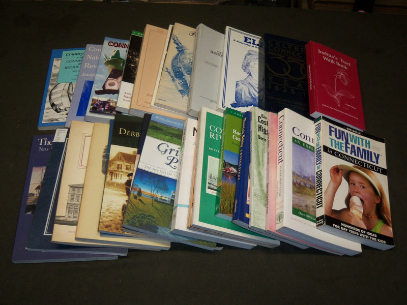 HUGE CONNECTICUT BOOK LOT OF 27 - ALL SOFTCOVER - KD 927