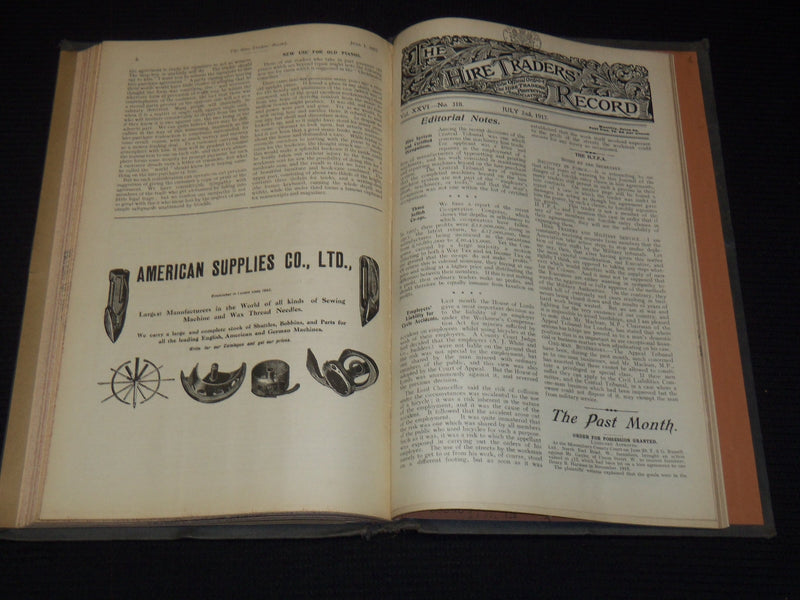 1917 JANUARY-DECEMBER PRAM GAZETTE & HIRE TRADERS RECORD BOUND VOLUME - KD 7462B