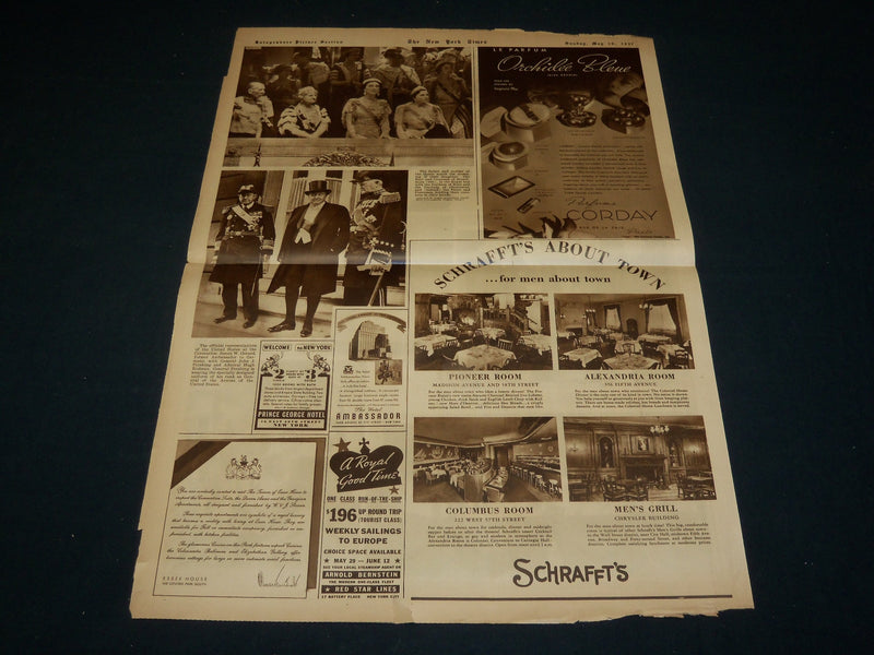 1937 MAY 16 NEW YORK TIMES ROTO PICTURE SECTION - KING GEORGE VI - NT 9387