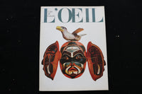 1967 APRIL L'OEIL MAGAZINE - A BEAUTIFUL ILLUSTRATION COVER - E 9856
