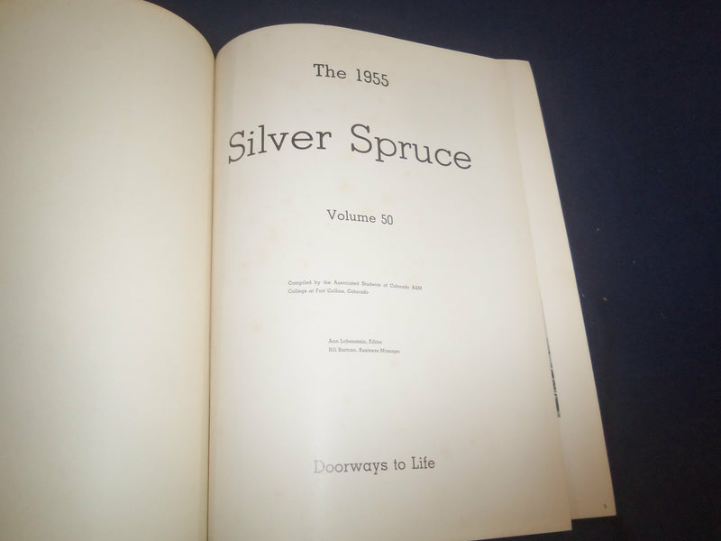 1955 SILVER SPRUCE COLORADO A&M COLLEGE YEARBOOK- FORT COLLINS, COLORADO-YB 2416
