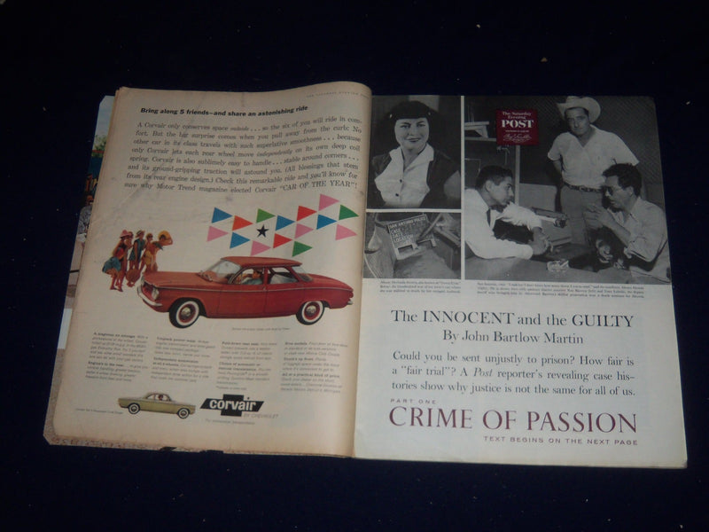 1960 JULY 30 THE SATURDAY EVENING POST MAGAZINE - ILLUSTRATED COVER - SP 5731
