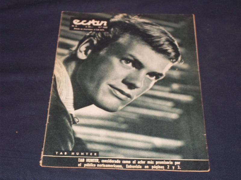1956 JANUARY 3 ECRAN SPANISH MAGAZINE - TAB HUNTER COVER - E 26029