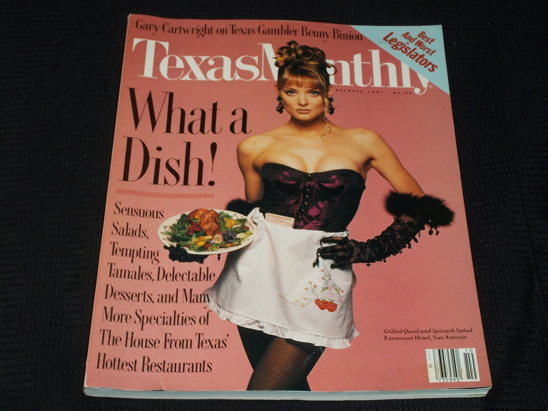 1991 OCTOBER TEXAS MONTHLY MAGAZINE - FAIRMOUNT HOTEL SAN ANTONIO COVER - E 7506