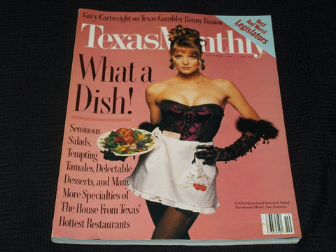 1991 OCTOBER TEXAS MONTHLY MAGAZINE - FAIRMOUNT HOTEL SAN ANTONIO COVER - E 7506