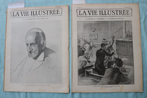 1903-1904 LA VIE ILLUSTREE MAGAZINE - FRENCH - LOT OF 2 - K 2541