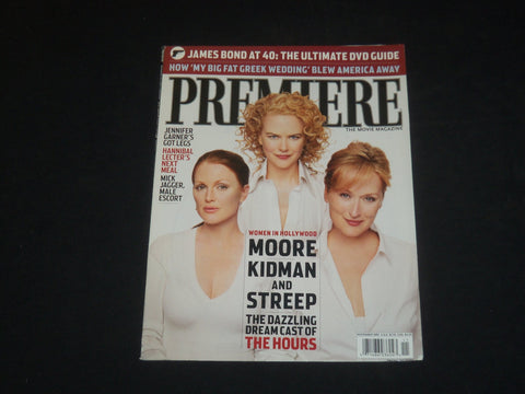 2002 NOV PREMIERE MAGAZINE -JULIANNE MOORE, NICOLE KIDMAN, MERYL STREEP- SP 4029