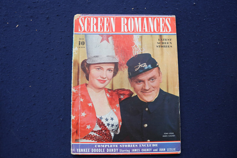 1942 MAY SCREEN ROMANCES MAGAZINE - JAMES CAGNEY COVER - E 12713