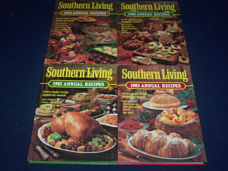 1981-1989 SOUTHERN LIVING ANNUAL RECIPES HARDCOVER BOOK LOT OF 9 - KD 1713