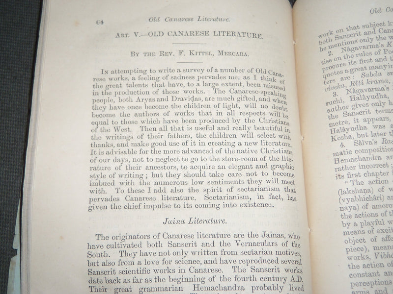 1873 JULY THE INDIAN EVANGELICAL REVIEW VOLUME 1 NO. 1 - MISSIONARY - J 2793
