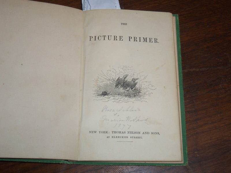 1800'S THE PICTURE PRIMER BOOK - NEW YORK - THOMAS NELSON & SONS - K 2020