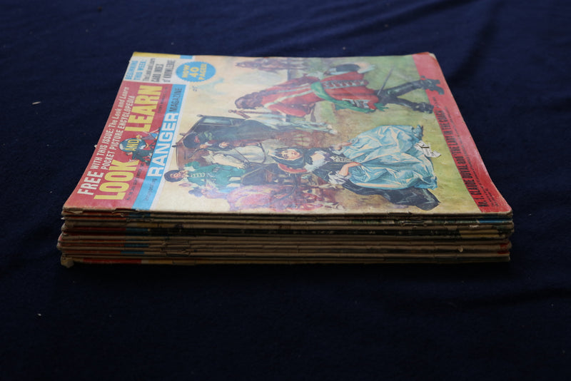 1967-1970 LOOK AND LEARN - RANGER MAGAZINE - LOT OF 13 - O 3545